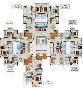 Project Image of 950.0 - 1740.0 Sq.ft 2 BHK Apartment for buy in Mantri Webcity