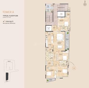 Project Image of 1947.0 - 3156.0 Sq.ft 3 BHK Apartment for buy in Appaswamy Belmont Residences