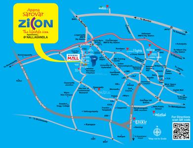 Project Image of 1215.0 - 2875.0 Sq.ft 2 BHK Apartment for buy in Aparna Sarovar Zicon