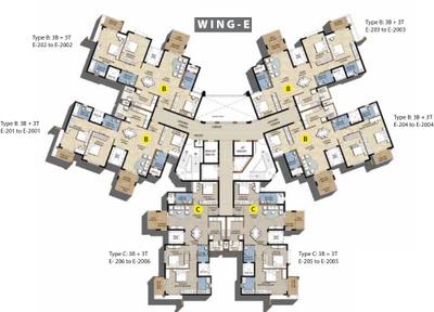 Project Image of 1498.0 - 1843.0 Sq.ft 3 BHK Apartment for buy in Puravankara Gold Crest