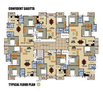 Project Image of 1404.0 - 1531.0 Sq.ft 3 BHK Apartment for buy in Confident Sagitta