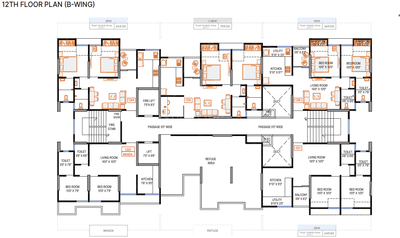 Project Image of 667.0 - 890.0 Sq.ft 2 BHK Apartment for buy in Ivory Heights