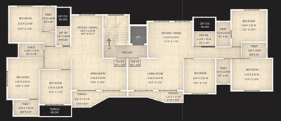 Project Image of 767.0 - 783.0 Sq.ft 3 BHK Apartment for buy in Aditya Nisarg Tulips