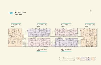 Project Image of 1834.0 - 2928.0 Sq.ft 3 BHK Apartment for buy in Appaswamy Wingfield