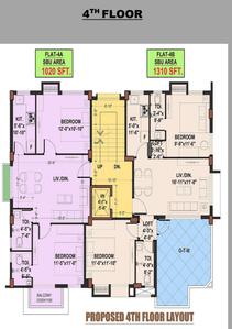 Project Image of 1020.0 - 1310.0 Sq.ft 2 BHK Apartment for buy in Pratima Enclave