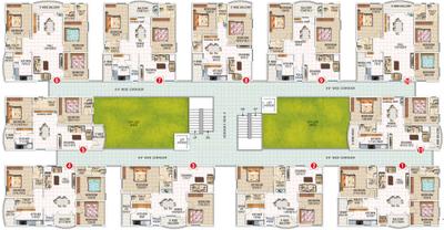 Project Image of 1091.03 - 1452.05 Sq.ft 2 BHK Apartment for buy in Surya Galaxy Towers