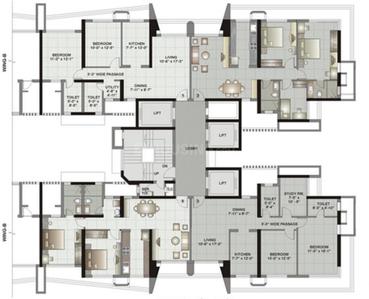 Project Image of 1220.0 - 1368.0 Sq.ft 2.5 BHK Apartment for buy in Kalpataru Gardens II