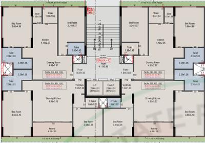 Project Image of 805.79 - 821.39 Sq.ft 2 BHK Apartment for buy in Shree Hari Sunsetu Sky