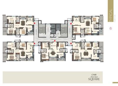 Project Image of 1440.0 - 1765.0 Sq.ft 3 BHK Apartment for buy in Karlan Square