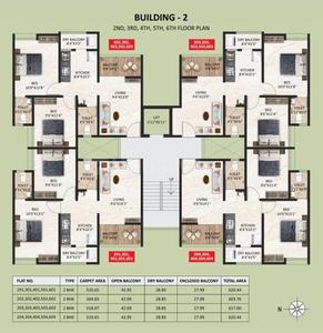 Project Image of 603.75 - 631.3 Sq.ft 2 BHK Apartment for buy in Venkatesh Hillside Plot 2 Building 2