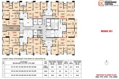 Project Image of 777.91 - 1156.58 Sq.ft 2 BHK Apartment for buy in Venkatesh Erandwane Central Building B1 Phase 2