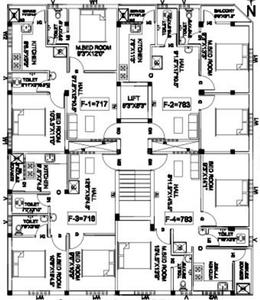 Project Image of 602.0 - 808.0 Sq.ft 2 BHK Apartment for buy in Sri Sri Krishna Palace B