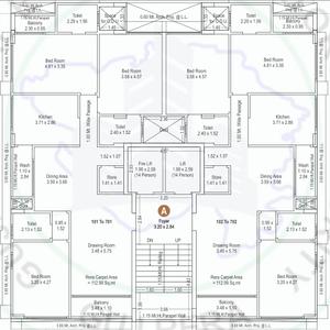 Project Image of 0.0 - 1216.21 Sq.ft 3 BHK Apartment for buy in S M Sakina Elegance