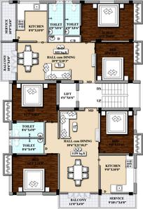 Project Image of 955.0 - 1159.0 Sq.ft 2 BHK Apartment for buy in Nu Sri Krishna