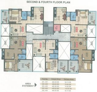 Project Image of 402.0 - 484.0 Sq.ft 1 BHK Apartment for buy in Om Krishna Kamal Serenity