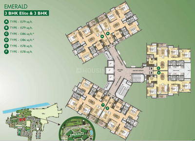 Project Image of 1386.0 - 2343.0 Sq.ft 3 BHK Apartment for buy in Olympia Opaline Sequel