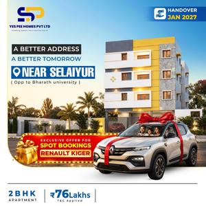 Project Image of 1055.0 - 1081.0 Sq.ft 2 BHK Apartment for buy in Yes Pee Dreams