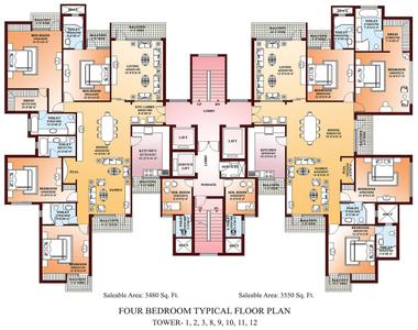 Project Image of 2530.0 - 9945.0 Sq.ft 3 BHK Apartment for buy in Parsvnath La Tropicana
