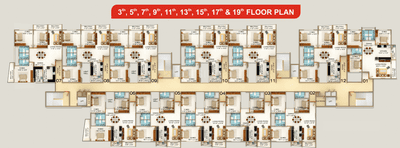 Project Image of 1853.0 - 2674.0 Sq.ft 3 BHK Apartment for buy in DS Skycity