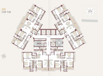Project Image of 2456.0 - 3355.0 Sq.ft 3 BHK Apartment for buy in Emerald Horizon Tower