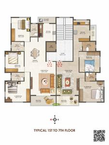 Gurusiddhi Krupa Gurusiddhi Krupa Cluster Plan from 1st to 7th Floor 1