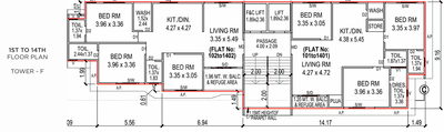 Project Image of 1055.83 - 1446.51 Sq.ft 3 BHK Apartment for buy in Sahajanand Lotus
