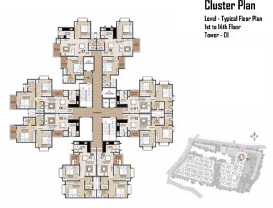 Project Image of 572.0 - 988.0 Sq.ft 1 BHK Apartment for buy in Prestige Primrose Hills Ph I