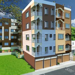 M R Shantiniketan Apartment Elevation 1