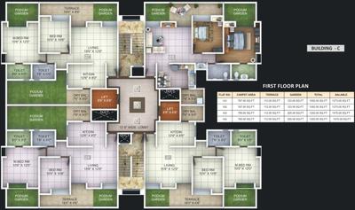 Project Image of 398.0 - 673.0 Sq.ft 1.5 BHK Apartment for buy in Three S Shaurya Residence
