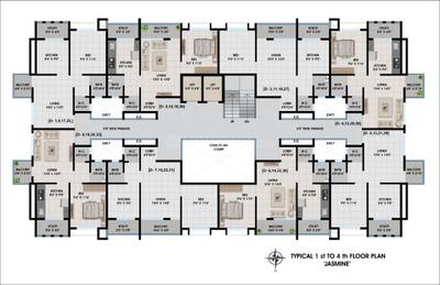 Project Image of 645.0 - 900.0 Sq.ft 1 BHK Apartment for buy in Pawa Blossom