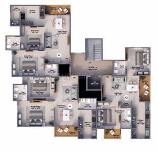 Project Image of 845.0 - 992.0 Sq.ft 2 BHK Apartment for buy in RR Milir