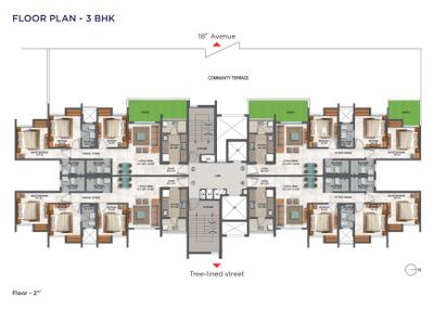 Project Image of 1262 Sq.ft 3 BHK Apartment / Flat for sale in Dombivli East for Rs. 13600000