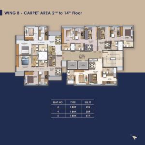 Project Image of 384.0 - 1242.0 Sq.ft 1 BHK Apartment for buy in Pranami Bliss
