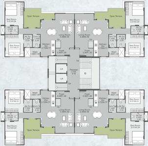 Project Image of 786.84 - 1910.0 Sq.ft 1 BHK Apartment for buy in Orbit Posh Pavilion