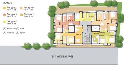 Project Image of 0.0 - 531.0 Sq.ft 2 BHK Apartment for buy in Eden Solace