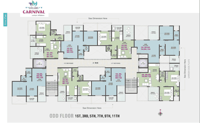 Project Image of 502.35 - 603.1 Sq.ft 2 BHK Apartment for buy in Sam Dreams Carnival B Building
