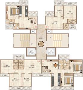 Shree Sawan Majesty Sawan Majesty Cluster Plan for 2nd Floor 1