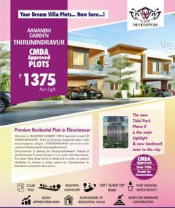 Project Image of 400.0 - 2043.75 Sq.ft Residential Plot Plot for buy in Vow Aanandh Garden