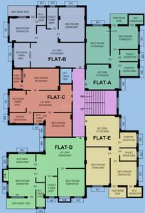 Project Image of 700.0 - 890.0 Sq.ft 2 BHK Apartment for buy in Rudra Aloya