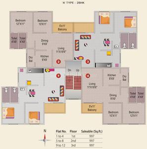 Project Image of 614.0 - 1356.0 Sq.ft 1 BHK Apartment for buy in Namrata Little Hearts