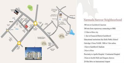 Project Image of 1239.0 - 1710.0 Sq.ft 2 BHK Apartment for buy in Viswa Narmada Sarovar