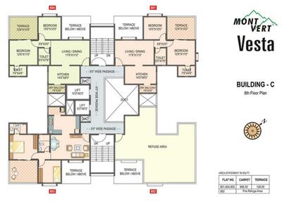 Project Image of 348.0 - 689.0 Sq.ft 1 BHK Apartment for buy in Mont Vert Vesta