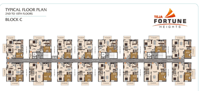Project Image of 1025.0 - 1900.0 Sq.ft 2 BHK Apartment for buy in Teja Fortune Heights