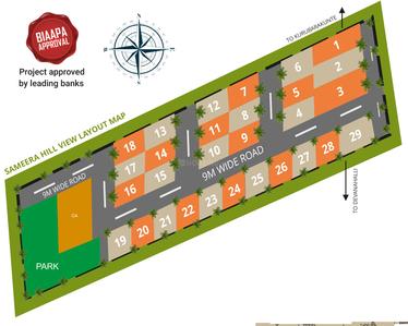 Sameeraa Hill View Layout Plan 1