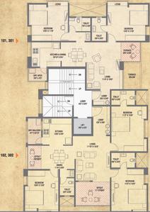 Project Image of 613.54 - 922.9 Sq.ft 2 BHK Apartment for buy in Alliance Manas