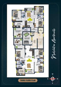 Project Image of 1146.0 - 1293.0 Sq.ft 3 BHK Apartment for buy in Nakshatra Apartments