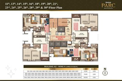 Project Image of 834.0 - 1168.0 Sq.ft 2 BHK Apartment for buy in Kumar Parc Residences