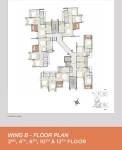 Project Image of 500.0 - 1090.0 Sq.ft 1 BHK Apartment for buy in Kalpataru Serenity Bldg 5