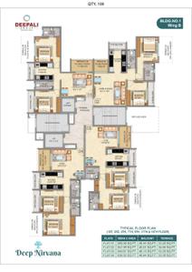 Project Image of 381.9 - 643.9 Sq.ft 1 BHK Apartment for buy in Deep Nirvana