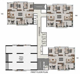 Project Image of 2386.0 - 3917.0 Sq.ft 3 BHK Apartment for buy in Casagrand GS Infinity